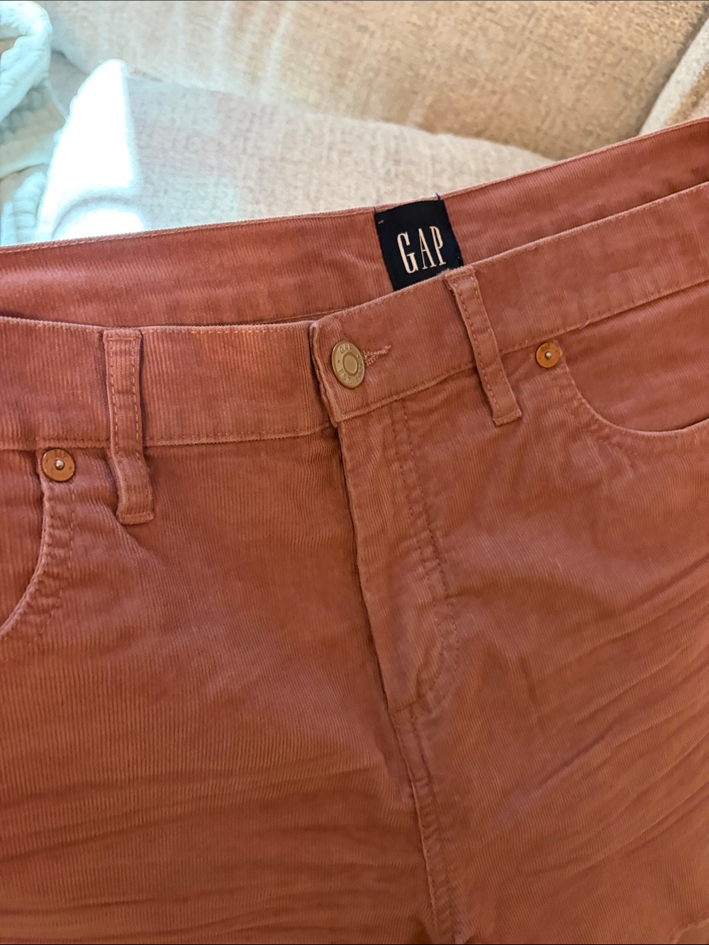 GAP dusty rose pink corduroy shorts